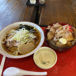 としま - Ｇセット！冷たいラーメン！950円！