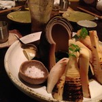 蕎麦 シカモア - 焼きたけのこ（2013.4.17）