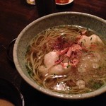 【温かい蕎麦】揚げもちおろし（2013.4.17）