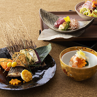 旬の美味しいものをふんだんに使用した贅を尽くした味わい