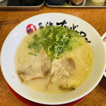 長浜ナンバーワン - 半チャンセットのラーメン