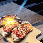 UP CAMP - 仕上げにバーナーで