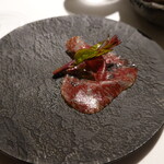 ラ・ヴァガボンド - 黒毛和牛の生ハム、つるむらさき