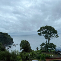 CODA ROSSA - この日はあいにくのお天気ですが、熱海の海を見ながら…お食事できるレストランです♪