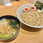 Chuuka Soba Sen No Tori - わんたん鰹昆布水つけ麺(塩)+味玉