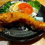 居酒屋 つるや - 特大エビフライ￥1500