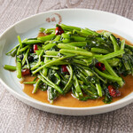 Stir-fried water spinach and Chinese cucumber