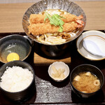 Otakara Tei Daikoku No Ma - 海老フライ玉子とじ鍋定食