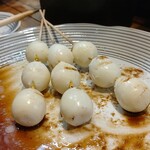 とり源 - ウズラ…先輩、大好きで…(・・;)