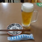 じゆうな丘 - 生ビール430円×2杯