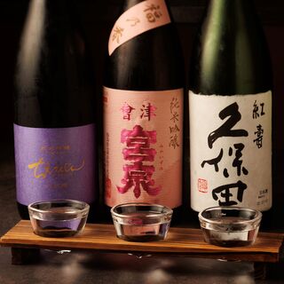 A wide variety of carefully selected local sake ◆ Half and half versions of popular beers are also available ◎