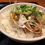 Taishuushokudou Teishokunomaru Dai - 屋台ラーメンと葱チャーシュー丼セット850円（日替わり・土曜）