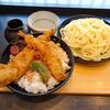 Komorosoba - 満腹穴子海老天丼セット（各二枚盛り）810円