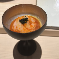 鮨 そら - 甘海老卵黄掛け