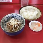 ラーメンショップ - モツにんにくセット