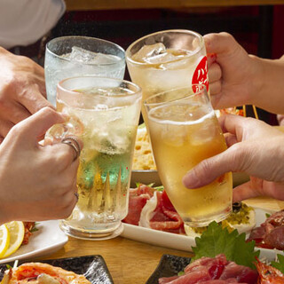 Courses with all-you-can-drink available starting from 3,500 yen ♪ Perfect for various banquets ◎