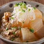 Waraku - 馬モツ大根味噌煮