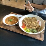 スプーンソング - 【2022年8月20日(土)】チェティナードチキン(カレー)とチキンビリヤニプレート
