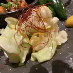 炭火居酒屋 炎 - 漬け物5点盛り