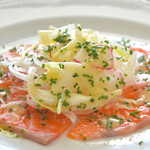 salmon carpaccio