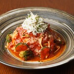 Entame Chaya Yok Kamakura! - 釜揚げシラスと季節野菜のトマトソースパスタ