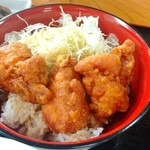 Yanagawa Tei - ミニから揚げ丼（甘じょっぱいタレがヤバいです）