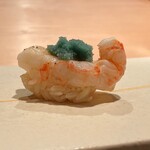 鮨 小野 - 牡丹海老 炙り