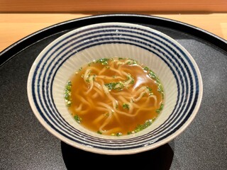 鮨 小野 - ハタの骨出汁ラーメン