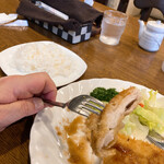 ラ・カザワ - チキンカツの断面