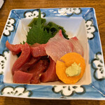 ラ・カザワ - お刺身はマグロとカンパチ