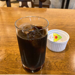 ラ・カザワ - 食後のアイスコーヒー　　ランチ900円とコーヒー100円
