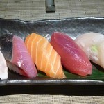 旬庵 - 本日の握り５種
