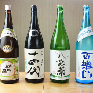 We are particular about Japanese sake!