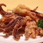 Fried squidfish