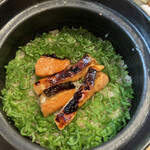 茜坂大沼 - 銀聖と万願寺唐辛子の炊き込みご飯