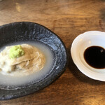 そば切り 蕎香 - 山葵醤油で頂く、そばがき