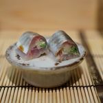 すし匠 - 鯵の塩〆