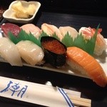 潮鮨 6・4店 - 寿司定食５００円！！お新香、お吸物付き