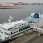 ALL FLAGS(神戸メリケンパークオリエンタルホテル) - 店内から見える風景