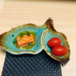 天ぷら はせ川 - 付き出し　もう一品　聞き忘れました