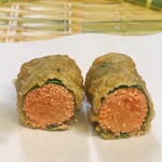 天ぷら はせ川 - 明太子大葉巻