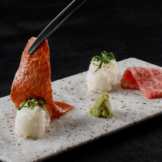 Wagyu beef Sushi that we confidently recommend