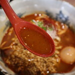 Ramen Noto Mi - 能登の薬膳潮そば激辛Verのスープ