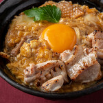 宮崎料理 万作 - 飛来幸地鶏玉子の親子丼