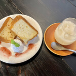蔵カフェ 薫蔵 - シフォンケーキと甘酒