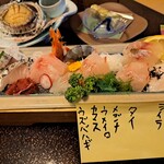 福松荘 - 刺身盛り合わせ