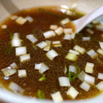 中華そば（醤油）あっさり：スープ（食べ終えて直後）