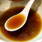 麺や 福一 - 中華そば（醤油）あっさり：スープ（食べ終えて１０分後）