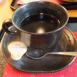 甘味処 こまめ - クリームあんみつ　６５０円のホットコーヒー　【　２０１３年４月　】