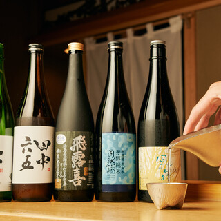 Marriage of sushi and sake. Kenzo Estate, which is rare in Sancha, is also available.